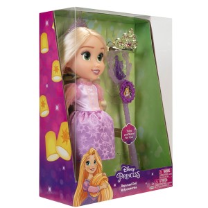 Boneca Princesas Disney Rapunzel C/ Varinha E Tiara 38,1cm-BR1928-82852