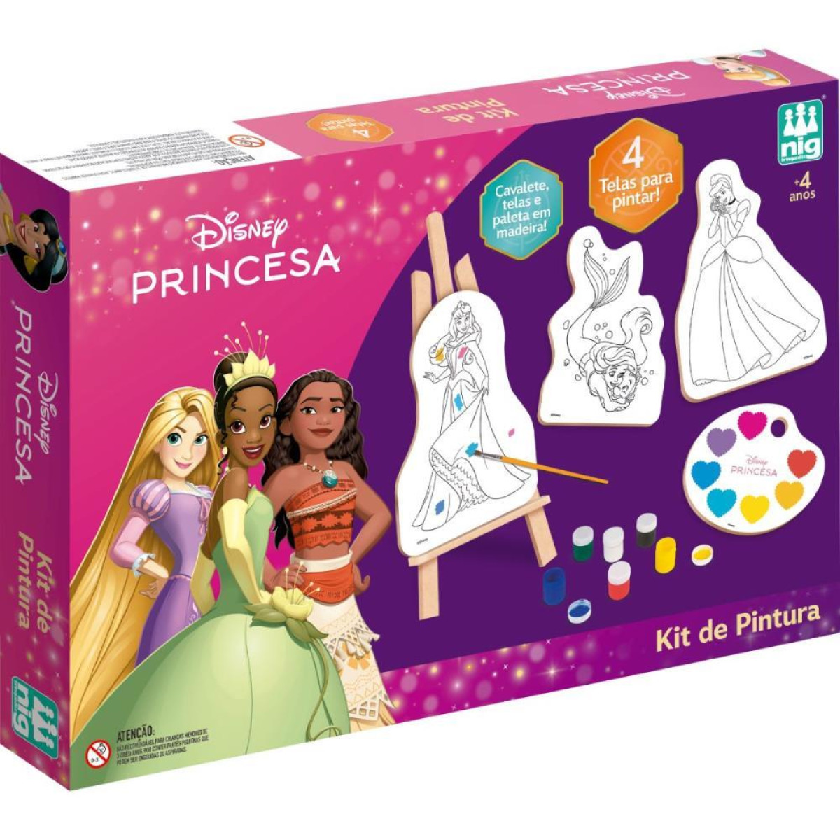 Brinquedo Para Colorir Princesa Kit Pintura-122815-37294
