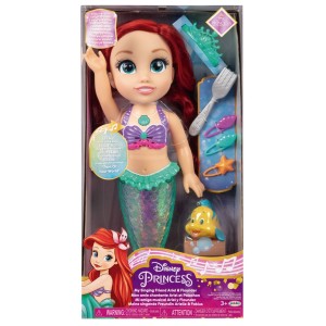 Boneca Princesas Disney Ariel Musical C/ Acessórios 38,1cm-BR1934-90281