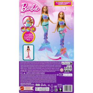 Barbie Fantasy Sereia Flores Magicas Loira-121204-41109