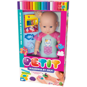 Boneca Petit 33cm C/massinha/forminha