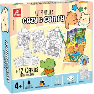 Brinquedo Para Colorir Kit Pintura Cozy E Comfy
