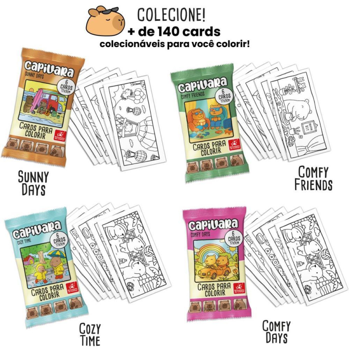 Card De Colorir Capivara Com 6-122834-11435