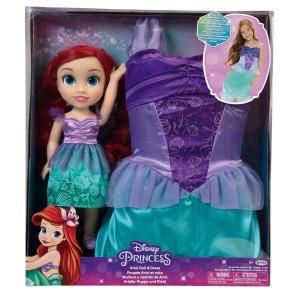 Boneca Princesas Disney Ariel C/ Fantasia Infantil 45,72cm-BR1932-39334