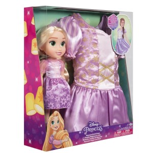 Boneca Princesas Disney Rapunzel C/ Fantasia Infantil 45,72cm-BR1933-28091