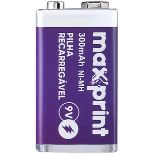 Pilha Recarregavel Bateria 9v 300mah