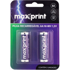 Pilha Recarregavel Pequena Aa 1,2v 2500mah-122607-92755