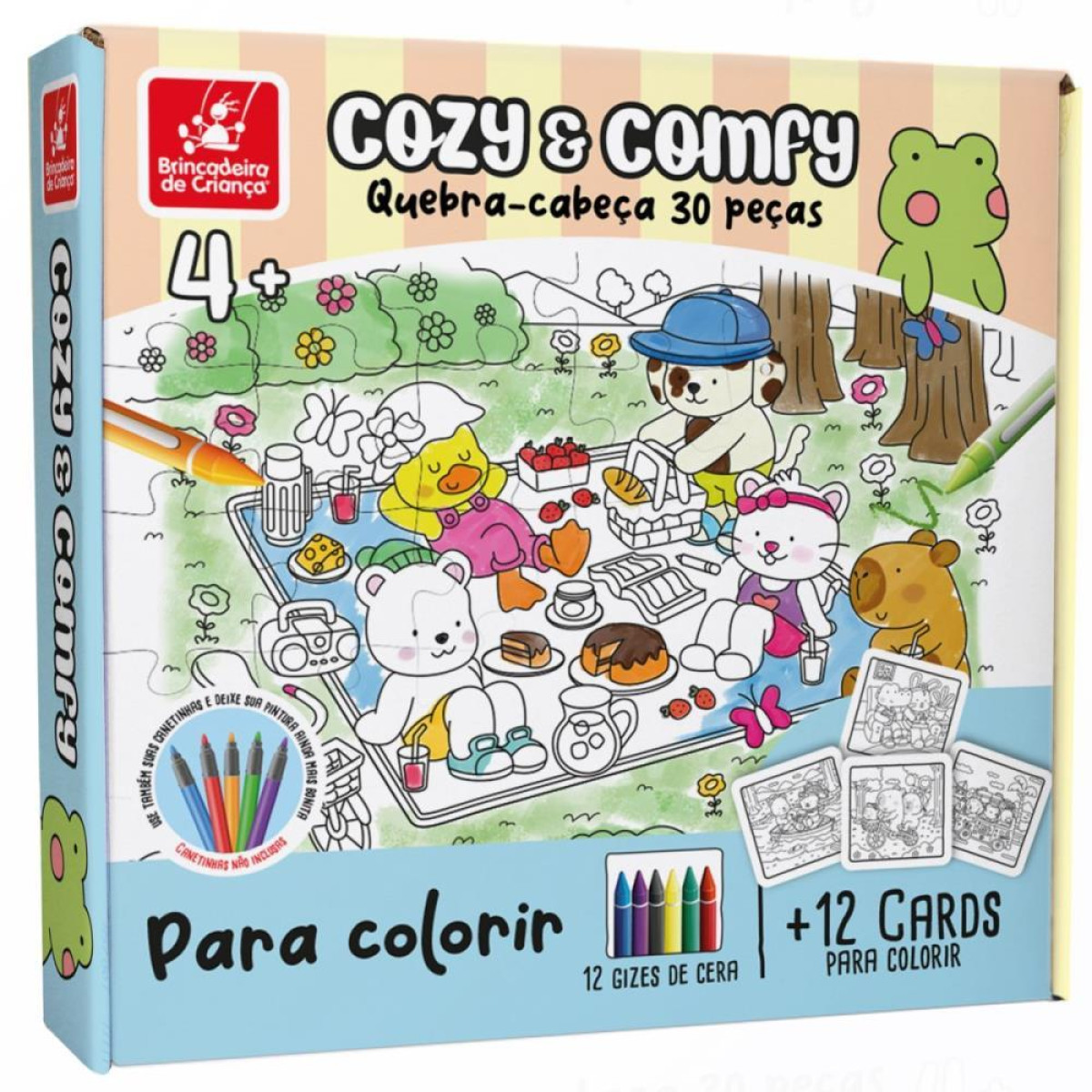 Quebra-cabeca Madeira Cozy E Comfy Para Colorir 30pc-122823-45583
