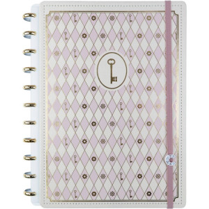 Caderno Inteligente Grande Isa Akkari Rose Key 80fls-122622-43808
