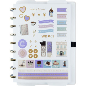 Caderno Inteligente Medio Isa Akkari Purple Key 80fls-122621-45836