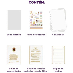 Caderno Inteligente Medio Isa Akkari Purple Key 80fls-122621-94081