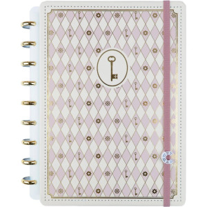Caderno Inteligente Medio Isa Akkari Rose Key 80fls-122623-86614