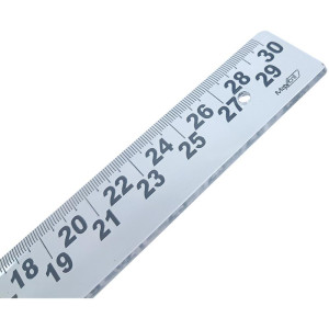 Regua Plastica Baixa Visao Cristal 30cm-122838-28381