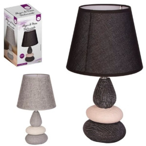 Abajur De Mesa Bivolt Texturizado 35 Cm