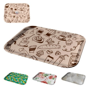 Bandeja Antiderrapante Retangular Estampada 45 X 35 Cm