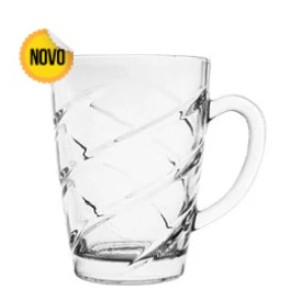 Caneca Vidro Riviera 230ml 3pcs Cx:016