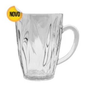 Canecas De Vidro Twist 230 Ml Com 3 Peças