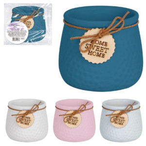 Vaso De Cerâmica Com Escrita Home 8 Cm-844076