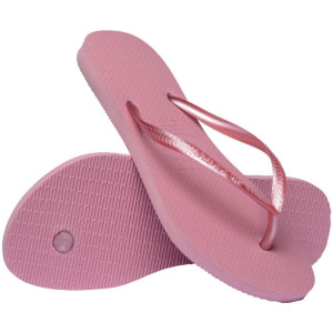 Chinelo Havaianas Feminino Slim 37/8 Rosa Chiffon-122646-97368