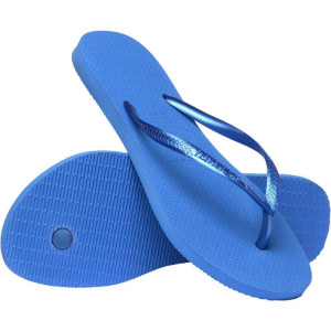Chinelo Havaianas Feminino Slim 39/0 Azul Brilhante-122644-84610