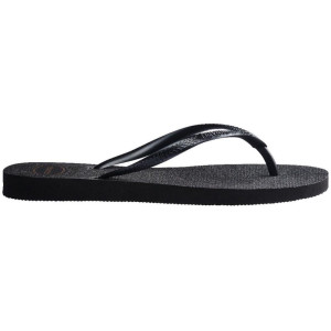 Chinelo Havaianas Feminino Slim Gloss 35/6 Preto/prata-122666-69740