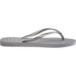 Chinelo Havaianas Feminino Slim Gloss 37/8 Cinza Gelo-122670-67174