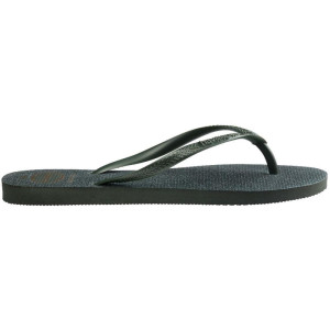 Chinelo Havaianas Feminino Slim Gloss 37/8 Verde Olive-122664-26128