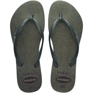 Chinelo Havaianas Feminino Slim Gloss 37/8 Verde Olive