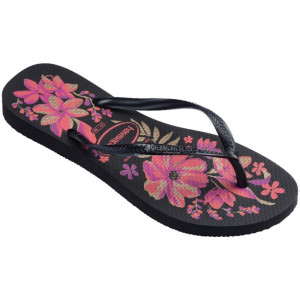 Chinelo Havaianas Feminino Slim Organic 39/0 Preto/ouro-122678-81359