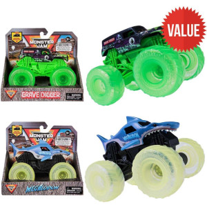 Carrinho Monster Jam C/rodas Neon 1:43