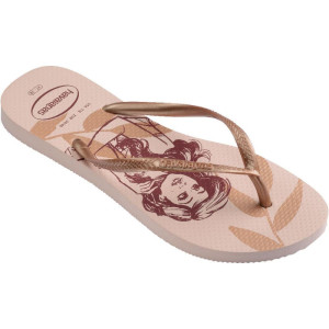 Chinelo Havaianas Feminino Slim Disney 39/0 Rosa Ballet-123034-28535