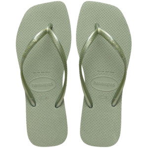 Chinelo Havaianas Feminino Slim Square 35/6 Smoke Green