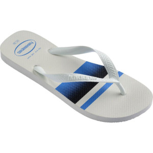 Chinelo Havaianas Masculino Top Basic 41/2 Branco/azul-123024-55209