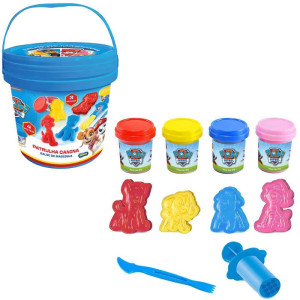 Massa Para Modelar Criativa Patrulha Canina 4 Potes C/bald