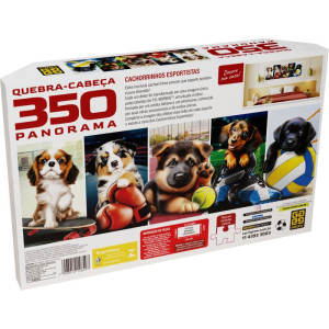 Quebra-cabeca Cartonado Cachor.esportis 350pc Panorama-122845-39619