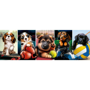 Quebra-cabeca Cartonado Cachor.esportis 350pc Panorama-122845-57042