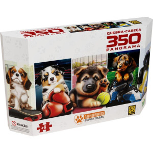 Quebra-cabeca Cartonado Cachor.esportis 350pc Panorama-122845-81781