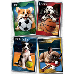 Quebra-cabeca Cartonado Cachorrin. Esportistas 1000pcs-122846-44893