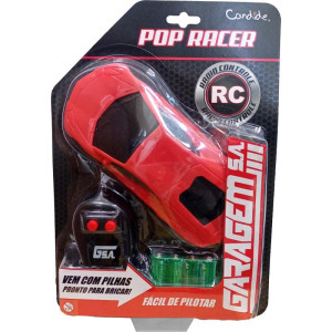 Carrinho Controle Remoto Pop Racer Garagem Sa 3fun/pilh-122875-74167