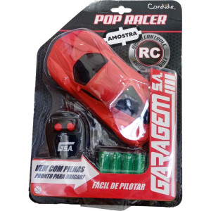 Carrinho Controle Remoto Pop Racer Garagem Sa 3fun/pilh-122875-90288