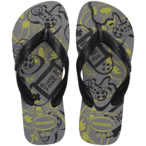 Chinelo Havaianas Infantil Kids Athletic 25/6 Cinza Aco