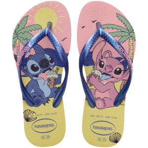 Chinelo Havaianas Infantil Kids Slim Disney 27/8 Stitch