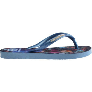 Chinelo Havaianas Infantil Princesas Slim Kids 25/6 Azul-123085-38904