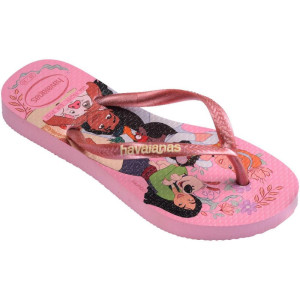 Chinelo Havaianas Infantil Princesas Slim Kids 31/2 Rosa-123084-19590