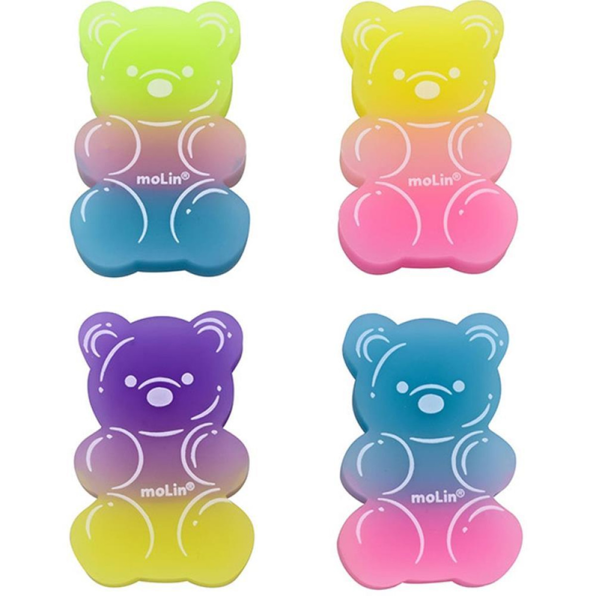 Borracha Decorada Love Urso 4 Cores-123121-73813