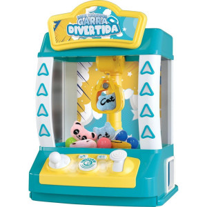 Brinquedo Diverso Mini Maq. Garra Diver.10 Pc Az