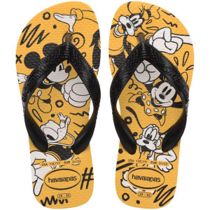 Chinelo Havaianas Infantil Kids Disney 27/8 Amarelo-123094-56468