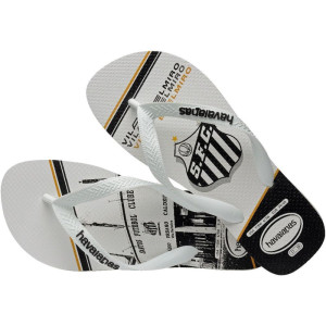 Chinelo Havaianas Masculino Top Santos 41/2 Branco-123115-88498