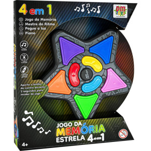 Jogo Da Memoria Estrela 4 Em 1 C/som E Luz-122935-87147