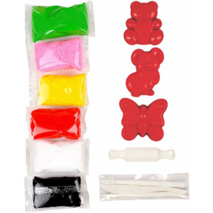 Massa De Eva 6 Cores C/molde Animais 60g (s-122932-81436